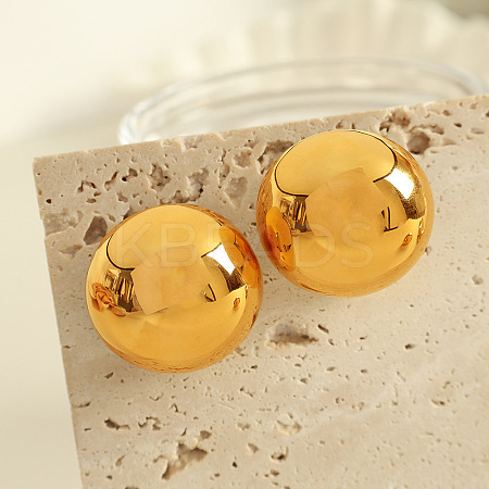 304 Stainless Steel Stud Earrings EJEW-D282-01G-1