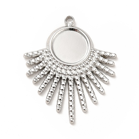 Non-Tarnish 304 Stainless Steel Pendant Cabochon Settings STAS-H172-13P-1