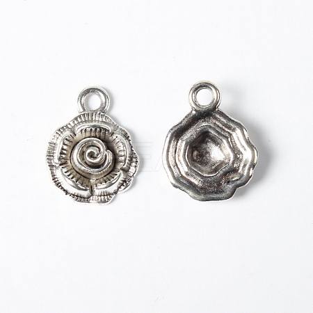 Tibetan Style Alloy Pendants TIBEP-K984-AS-RS-1