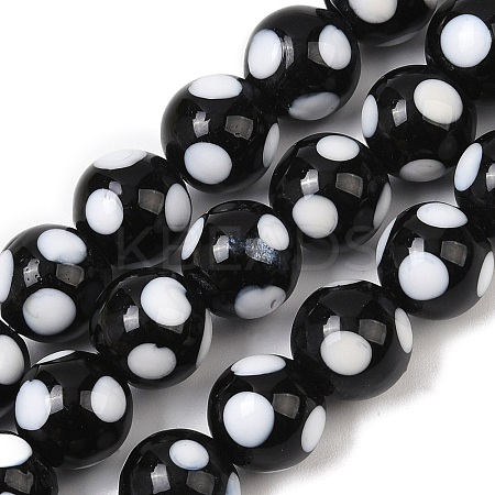 Handmade Lampwork Beads LAMP-D002-10mm-01J-1