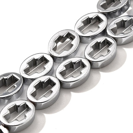 Electroplated Synthetic Non-magnetic Hematite Beads Strands G-L613-Z01-01G-1