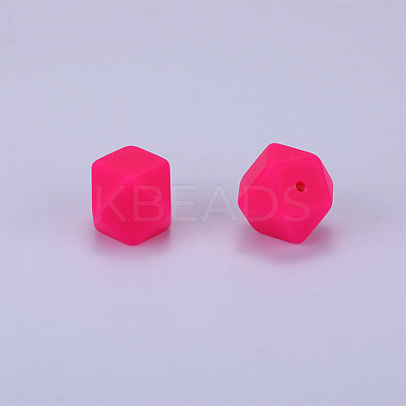 Hexagonal Silicone Beads SI-JX0020A-18-1