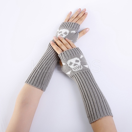 Polyacrylonitrile Fiber Yarn Knitting Long Fingerless Gloves COHT-PW0001-18C-1