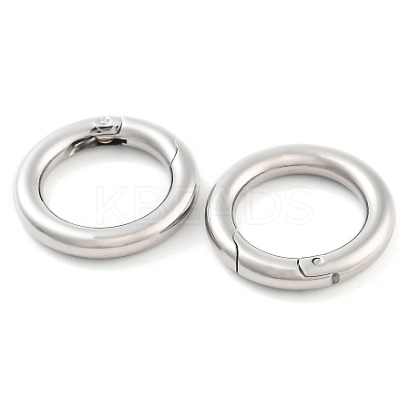 Non-Tarnish 304 Stainless Steel Spring Gate Rings STAS-Q032-1B-1