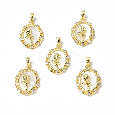 Shell Pendants X-KK-P223-06G-01-1