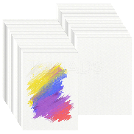 50Pcs Wood Pulp Cotton Blank Greeting Cards DIY-WH0816-026D-1
