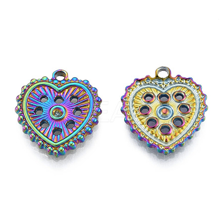 304 Stainless Steel Pendant Rhinestone Settings STAS-N098-209M-1
