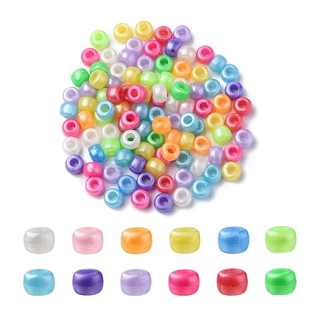 Plastic Pearlized Beads KY-YW0001-37-1