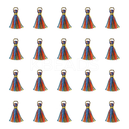Polycotton(Polyester Cotton) Tassel Pendant Decorations FIND-YW0004-58D-1