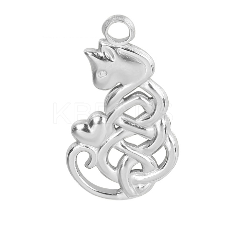 201 Stainless Steel Pendants FIND-PW0004-31P-1