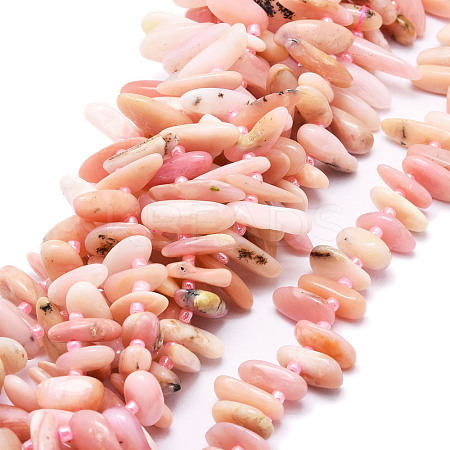 Natural Pink Opal Beads Strands G-E569-O13-1