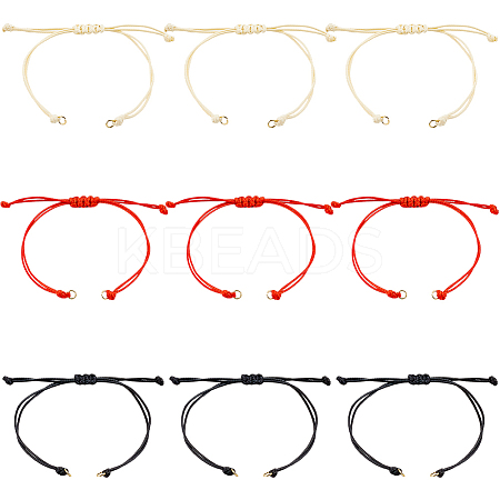 36Pcs 3 Colors Braided Waxed Polyester Cord AJEW-SC0003-73-1