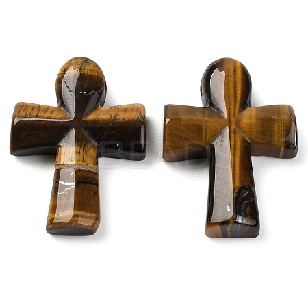 Natural Tiger Eye Pendants G-B122-02N-1