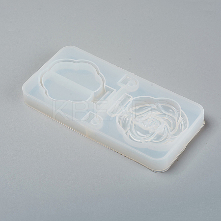 Foldable Makeup Mirror Silicone Resin Molds LS-DIY-WH0170-49D-1
