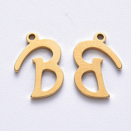 PVD Vacuum Plating 201 Stainless Steel Charms STAS-R105-B-G-1