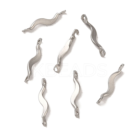 Non-Tarnish 304 Stainless Steel Links Connector Charms STAS-Q323-08P-1