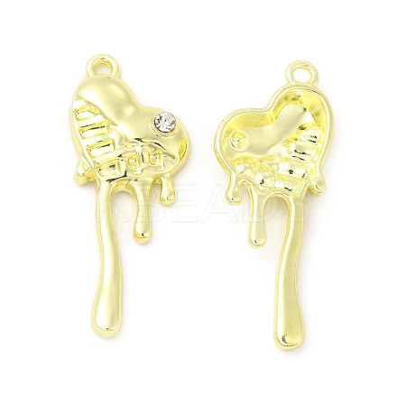 Rack Plating Alloy Rhinestone Pendants FIND-C018-04LG-1