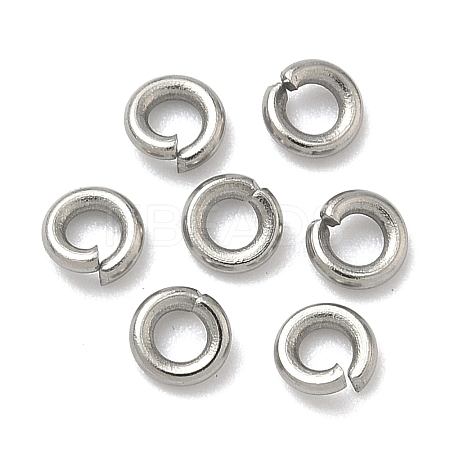 Tarnish Resistant 304 Stainless Steel Open Jump Rings X-STAS-E067-07-4mm-1