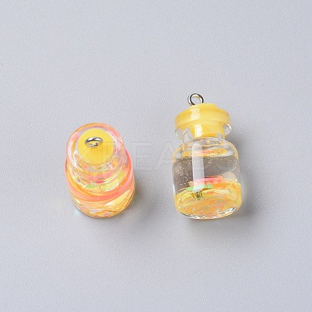 Wish Glass Bottle Pendants LS-RESI-TAC0007-05F-1