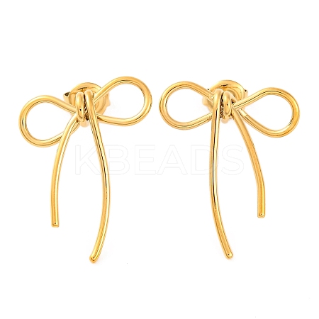 Ion Plating(IP) 304 Stainless Steel Stud Earrings EJEW-G395-16G-1