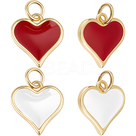 10Pcs 2 Colors Real 18K Gold Plated Brass Charms KK-BBC0016-07-1