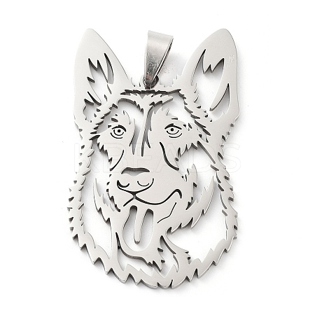 Non-Tarnish 201 Stainless Steel Big Pendants STAS-A090-02P-1