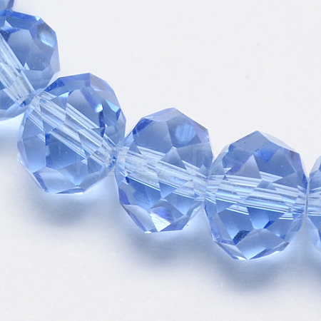 Handmade Imitate Austrian Crystal Faceted Rondelle Glass Beads X-G02YI0A2-1
