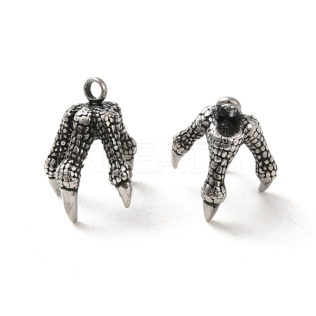 Retro 304 Stainless Steel Pendants STAS-L025-002AS-1