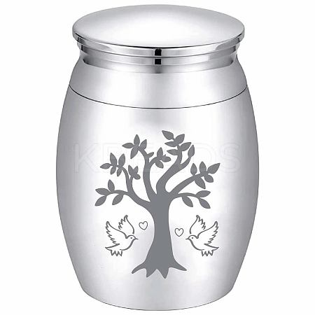 Column Alloy Cremation Urn AJEW-CN0002-08B-1