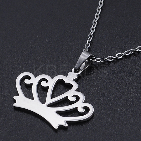 Non-Tarnish 201 Stainless Steel Pendants Necklaces LS-NJEW-S105-JN687-45-1-1