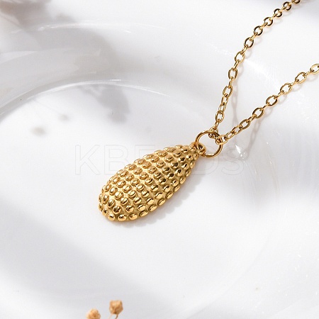 PVD Vacuum Plating 304 Stainless Steel Pendant Necklaces STAS-Z114-17G-1