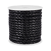 4-Ply Round Imitation Leather Braided Cord LC-WH0003-10A-1
