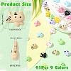 45Pcs 9 Colors Baking Paint Zinc Alloy Beads FIND-CJ0003-97-2