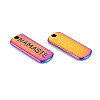 Rainbow Color Alloy Charms PALLOY-S180-238-NR-3
