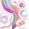 10Strands 10 Colors Transparent Painted Glass Beads Strands DGLA-YW0001-39A-4