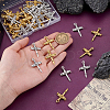50Pcs 2 Colors Tibetan Style Zinc Alloy Pendants FIND-GA0007-33-3