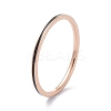 1mm Simple Enamel Finger Ring for Girl Women RJEW-C012-04E-RG-02-3