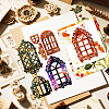 3Pcs 3 Styles Vintage Window Theme Carbon Steel Cutting Dies Stencils DIY-WH0309-4526-3