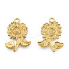 Ion Plating(IP) 201 Stainless Steel Pendants STAS-N098-208LG-1