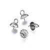 Non-Tarnish 304 Stainless Steel Cup Peg Bails Pendants X-STAS-S057-56-1
