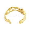 Real 18K Gold Plated 304 Stainless Steel Open Cuff Rings for Women RJEW-B061-01G-06-3