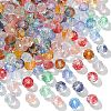 300Pcs Transparent Baking Paint Glass Beads GLAA-CJ0002-46-1