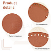 6Pcs 6 Style PU Leather Knitting Crochet Bags Nail Bottom Shaper Pad FIND-PH0009-91-4