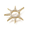 Brass Micro Pave Cubic Zirconia Pendants LS-KK-Q035-07G-2