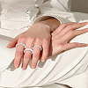 1 Set Acrylic Finger Rings for Women RJEW-LP0008-18A-2