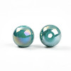 Electroplate Pearlized Glass Pearl Beads EGLA-T021-14B-04-2