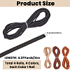4Pcs 4 Colors Flat Faux Suede Cord OCOR-CL0001-06A-2