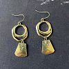 Bohemian Style Ring with Trapezoid Alloy Dangle Earrings FS-WGCE919-02-1