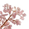 Natural Rose Quartz Chips & Agate Pedestal Display Decorations X1-DJEW-A001-04C-3