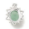 Natural Green Aventurine Pendants G-B033-03P-23-3